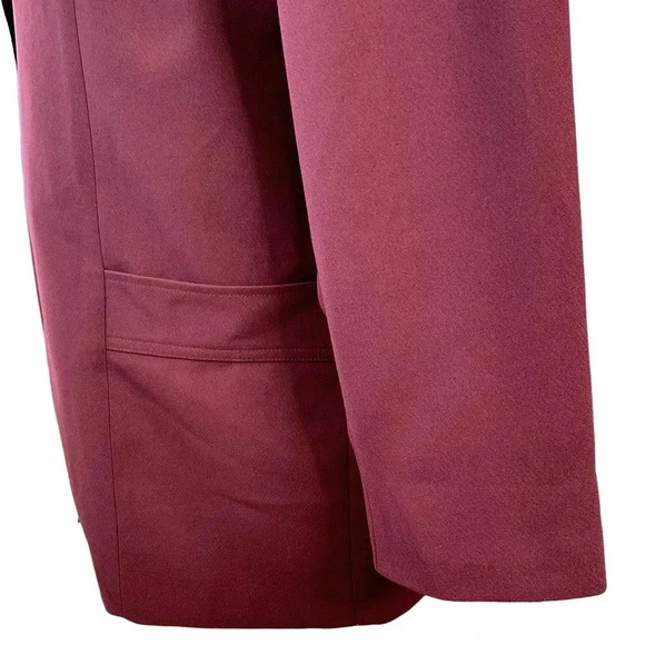 Maggie Barnes Vintage Long Sleeve Button Down Shirt Jacket Size 20W Burgundy - Picture 8 of 16